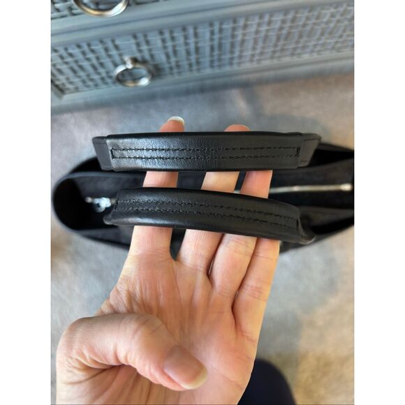 Coach F77014 Hampton Signature Canvas/Leather XL Weekend Travel Tote Bag Black, - Picture 5 of 11